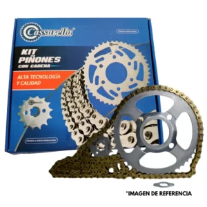 Kit Arrastre Cassarella Akt Nkd 125 4 Huecos (Pt38/Pd14C/428H/120/C) Dorada